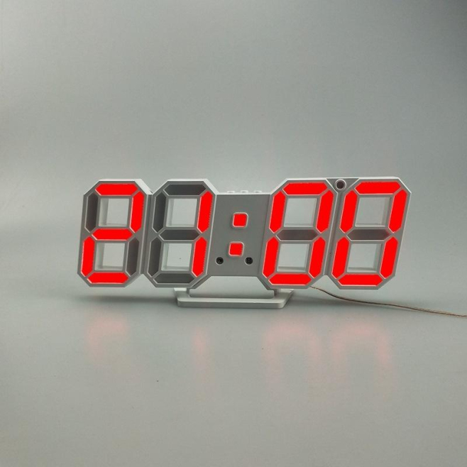 Réveil LED 3D Stéréo avec Affichage Mural et Économie d'Énergie - www.yonis-shop.com
