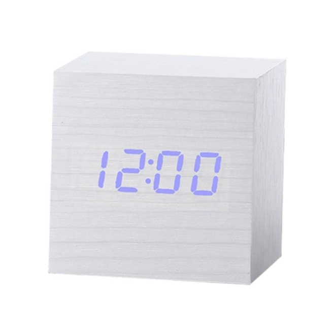 Réveil Numérique LED Moderne En Bois Avec Contrôle Sonore Et Thermomètre - www.yonis-shop.com