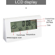 Réveil Électronique LCD Multifonction Avec Affichage Température Humidité Et Alarme - www.yonis-shop.com