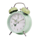 Réveil Silencieux Style Étudiant Vert Lumineux avec Lumière pour Chambre et Bureau