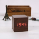 Réveil Multicolore En Bois Avec Affichage LED Moderne Et Contrôle Sonore - www.yonis-shop.com