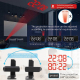 Réveil Projecteur Numérique Avec Affichage De L'Heure Et Double Alarme Pour Dormeurs Profonds - www.yonis-shop.com