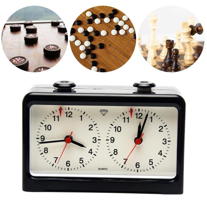 Réveil Électronique Quartz Précis Pour Échecs Et Go Avec Fonctionnement Intuitif Et Base Stable - www.yonis-shop.com