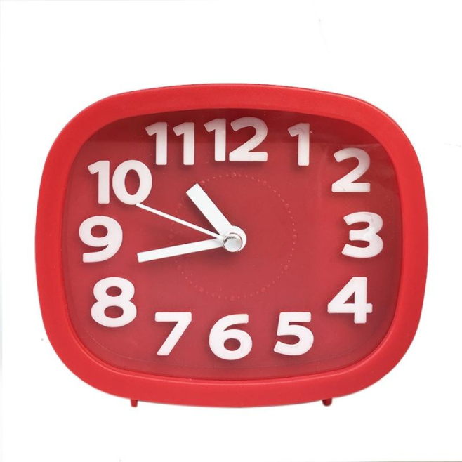 Réveil Silencieux Couleur Bleu Pour Enfant Et Étudiant Design Compact Et Élégant - www.yonis-shop.com