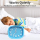 Réveil Silencieux Couleur Bleu Pour Enfant Et Étudiant Design Compact Et Élégant - www.yonis-shop.com