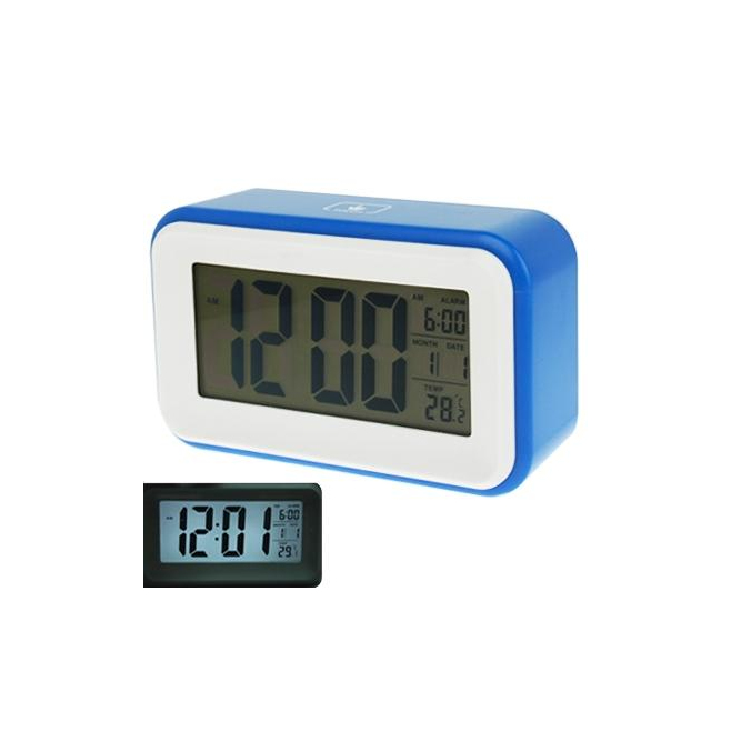 Réveil Multifonction Grand Écran Avec Calendrier Et Lumière LCD Forme Robot - www.yonis-shop.com