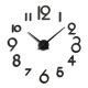 Horloge Murale DIY En Acrylique Doré Pour Salon Chambre Et Bureau Design Moderne Facile À Installer Durable Et Précise - www....