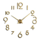 Horloge Murale DIY En Acrylique Doré Pour Salon Chambre Et Bureau Design Moderne Facile À Installer Durable Et Précise - www....