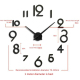Horloge Murale DIY En Acrylique Doré Pour Salon Chambre Et Bureau Design Moderne Facile À Installer Durable Et Précise - www....