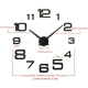 Horloge Murale Acrylique Design Moderne Pour Salon Chambre Bureau Facile À Installer Et Durable - www.yonis-shop.com