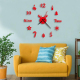 Horloge 3D Acrylique DIY Décoration Murale Silencieuse Élégante Pour Salon Chambre Bureau - www.yonis-shop.com