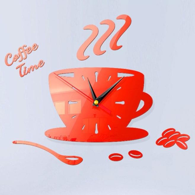 Horloge Murale 3D DIY En Acrylique Pour Déco Maison Bureau Chambre Salon - www.yonis-shop.com