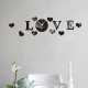 Horloge Miroir Acrylique DIY Amour Design Moderne Pour Mur Lisse Et Propre - www.yonis-shop.com
