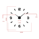 Horloge Murale 3D Sans Cadre Miroir Design Moderne Pour Décoration Maison Chambre 100x100cm - www.yonis-shop.com