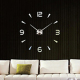 Horloge Murale 3D Sans Cadre Miroir Design Moderne Pour Décoration Maison Chambre 100x100cm - www.yonis-shop.com