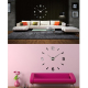 Horloge Murale 3D Sans Cadre Miroir Design Moderne Pour Décoration Maison Chambre 100x100cm - www.yonis-shop.com