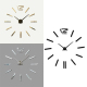 Horloge Murale Moderne Sans Cadre 3D Miroir Doré Décoration Chambre Bureau 100x100cm - www.yonis-shop.com