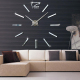 Horloge Murale Moderne Sans Cadre 3D Miroir Doré Décoration Chambre Bureau 100x100cm - www.yonis-shop.com