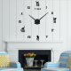Horloge Murale Décorative Grand Format Sans Cadre En Forme De Chat Avec Surface Miroir 3D Pour Bureau à Domicile - www.yonis-...