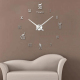 Horloge Murale Décorative Grand Format Sans Cadre En Forme De Chat Avec Surface Miroir 3D Pour Bureau à Domicile - www.yonis-...