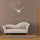 Horloge Murale Décorative Grand Format Sans Cadre En Forme De Chat Avec Surface Miroir 3D Pour Bureau à Domicile - www.yonis-...