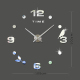 Horloge Murale 3D Moderne Sans Cadre Surface Miroir Grande Taille Décoration Maison Bureau Chambre 100x100cm - www.yonis-shop...