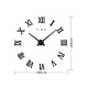 Horloge Murale DIY Grand Format Sans Cadre Numéros Romains Décoration Moderne Chambre Salon Cuisine Bureau 100x100cm - www.yo...