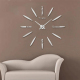 Horloge Murale 3D Décorative XXL Pour Salon Chambre Cuisine Bureau Taille 100x100cm Noire - www.yonis-shop.com