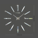 Horloge Murale 3D Décorative XXL Pour Salon Chambre Cuisine Bureau Taille 100x100cm Noire - www.yonis-shop.com