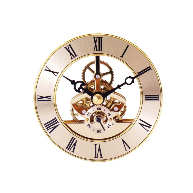 Horloge Quartz Métallique DIY Dorée Avec Anneau En Caoutchouc Pour Réparation Et Remplacement - www.yonis-shop.com