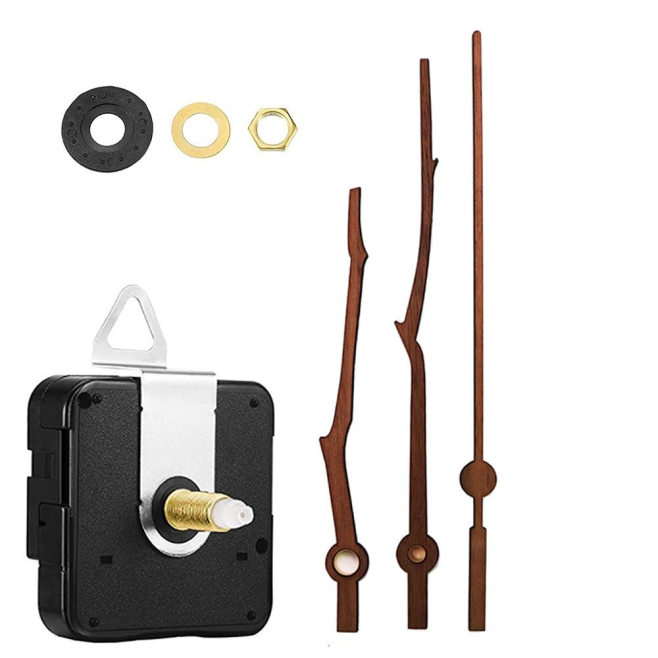 Kit De Réparation Horloge Murale DIY avec Aiguilles En Noyer Noir et Mouvement Résistant Pour Cadran 12 Pouces - www.yonis-sh...