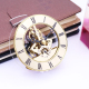 Horloge Quartz Métallique Transparente Avec Cadre Doré Et Chiffres Romains Pour DIY Et Réparation - www.yonis-shop.com