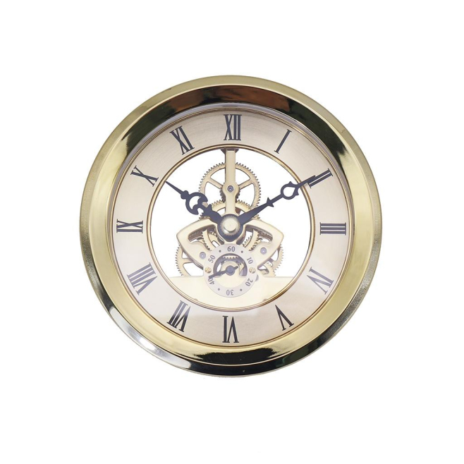 Horloge Quartz Métallique Transparente DIY Accessoires 103mm Dorée Réparation et Remplacement Facile Pour Projets Créatifs - ...