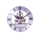 Horloge Quartz Métal Argentée DIY Avec Cadran Romain Et Aiguilles Noires - www.yonis-shop.com