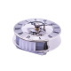 Horloge Quartz Métal Argentée DIY Avec Cadran Romain Et Aiguilles Noires - www.yonis-shop.com