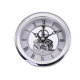 Horloge Quartz Métallique Transparente DIY Accessoire Cadre Argenté 103mm Pour Réparation et Remplacement