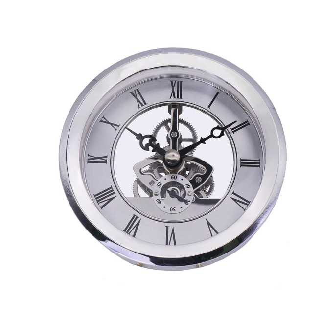 Horloge Quartz Métallique Transparente DIY Accessoire Cadre Argenté 103mm Pour Réparation et Remplacement - www.yonis-shop.com