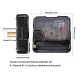 Kit De Réparation Horloge DIY Pièces Détachées Murales De Haute Qualité Pour Horloge 12 Pouces En Noyer Noir Résistant - www....