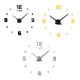 Horloge Murale 3D Moderne Sans Cadre Décoration Maison Chambre Enfant Grand Format Or 100x100cm - www.yonis-shop.com