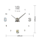 Horloge Murale 3D Moderne Sans Cadre Décoration Maison Chambre Enfant Grand Format Or 100x100cm - www.yonis-shop.com