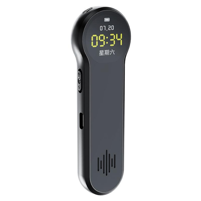 Dictaphone Écran Couleur HD 1 Pouce Réduction de Bruit Enregistrement Vocal 32GB Noir - www.yonis-shop.com