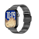 Montre Connectée Écran Couleur 2.04 Pouces Bracelet Acier Appels Bluetooth Fréquence Cardiaque Sommeil Sport Assistant Vocal