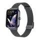 Montre Connectée Écran Couleur 1.75 Pouces Bracelet Acier Inoxydable Appels Bluetooth Étanche IP68 Autonomie 15 Jours Fonctio...