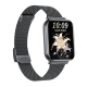 Montre Connectée Écran Couleur 1.75 Pouces Bracelet Acier Inoxydable Appels Bluetooth Étanche IP68 Autonomie 15 Jours Fonctio...