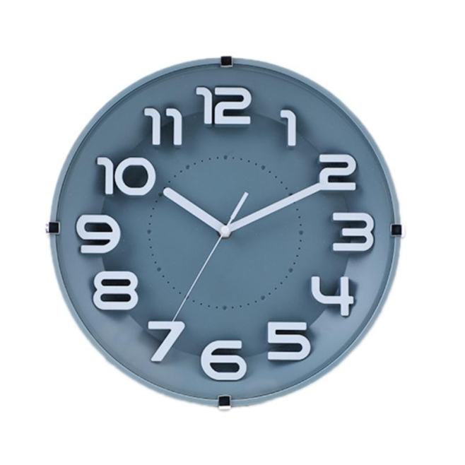 Horloge Murale Silencieuse 3D 12 Pouces Pour Salon Et Bureau Avec Affichage Digital Et Cadre En Plastique - www.yonis-shop.com