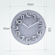 Horloge Murale Silencieuse 3D 12 Pouces Pour Salon Et Bureau Avec Affichage Digital Et Cadre En Plastique - www.yonis-shop.com