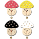Horloge Murale Silencieuse Enfant Créative Champignon Coloré Décorative En Plexiglas Acrylic - www.yonis-shop.com