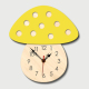 Horloge Murale Silencieuse Enfant Créative Champignon Coloré Décorative En Plexiglas Acrylic - www.yonis-shop.com