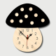 Horloge Murale Silencieuse Enfant Créative Champignon Coloré Décorative En Plexiglas Acrylic - www.yonis-shop.com