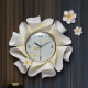 Horloge Murale Créative Peinte à la Main en Céramique Époxy avec Strass et Peinture Dorée Parfaite pour Salon Salle à Manger Chambre ou Bureau
